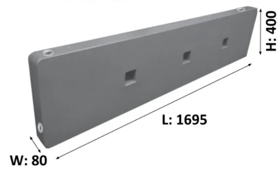 40L Headboard Tray tank